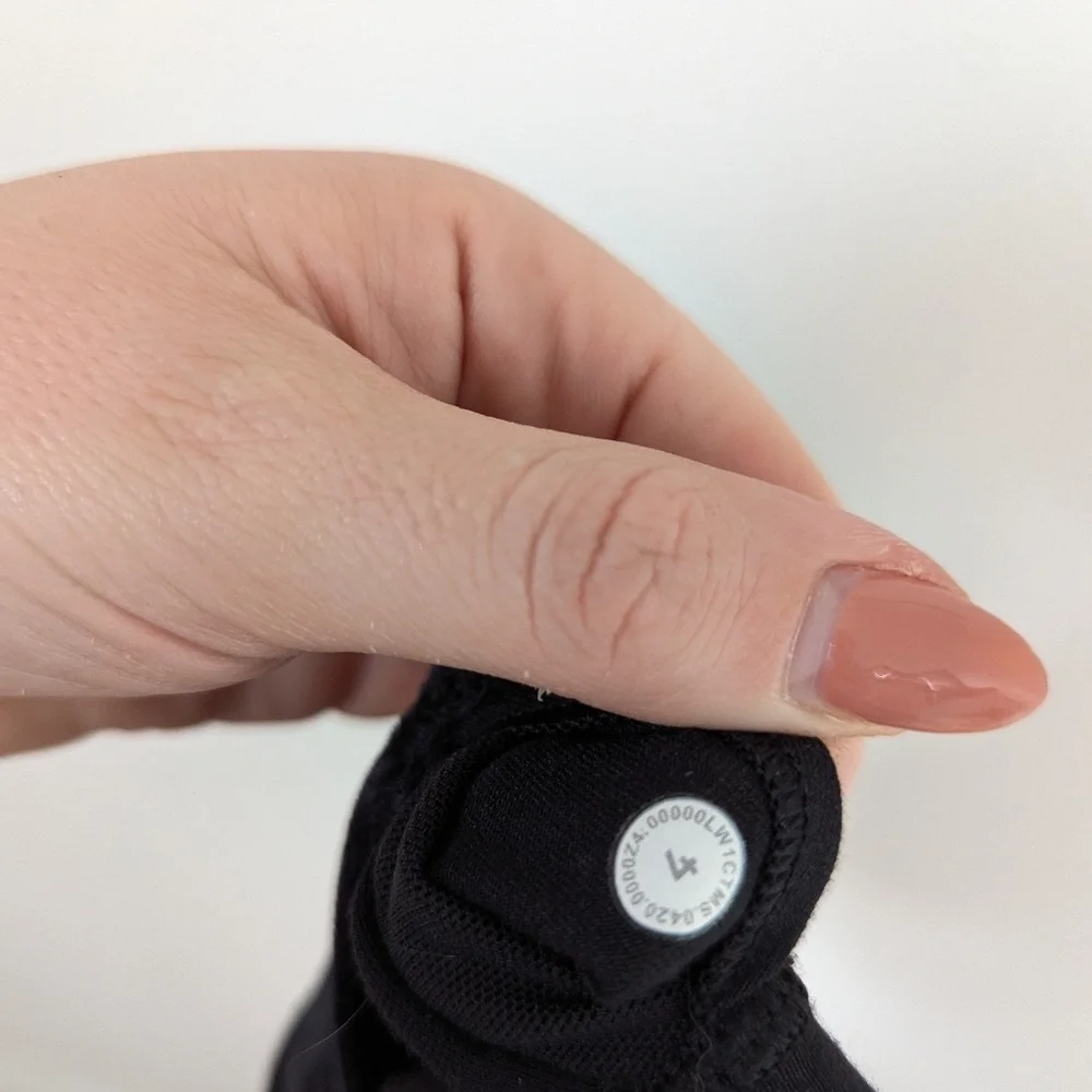 Lululemon Black Crushed Velvet Special Edition Align Cropped Tank Top 4